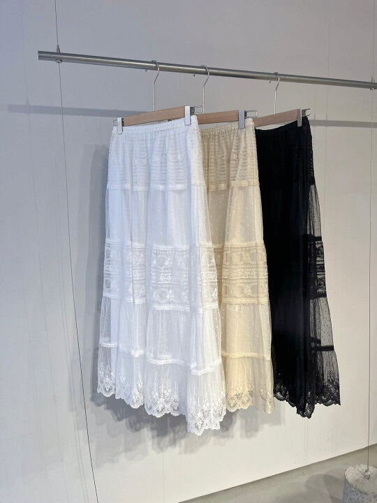 楽天市場】【Bilitis dix-sept ans】 Various Lace Skirt ビリティス 