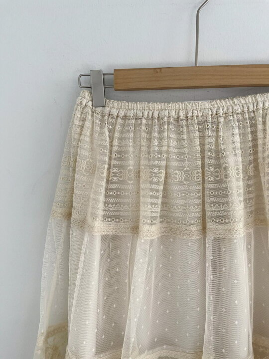 楽天市場】【Bilitis dix-sept ans】 Various Lace Skirt ビリティス 