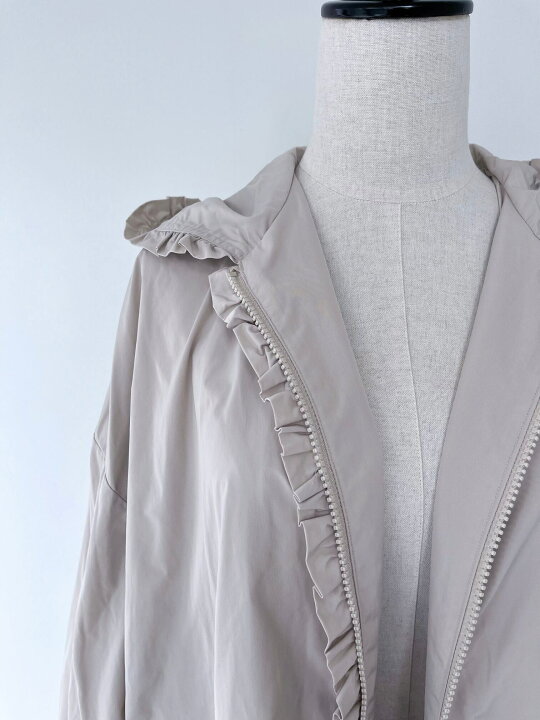 楽天市場】【Bilitis dix-sept ans】 Hooded Frill Long Coat  