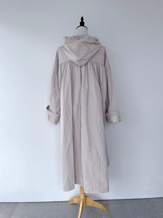 楽天市場】【Bilitis dix-sept ans】 Hooded Frill Long Coat 