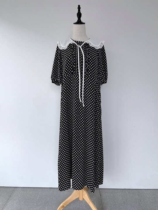 楽天市場】【Bilitis dix-sept ans】 Dot Dress with Collar  