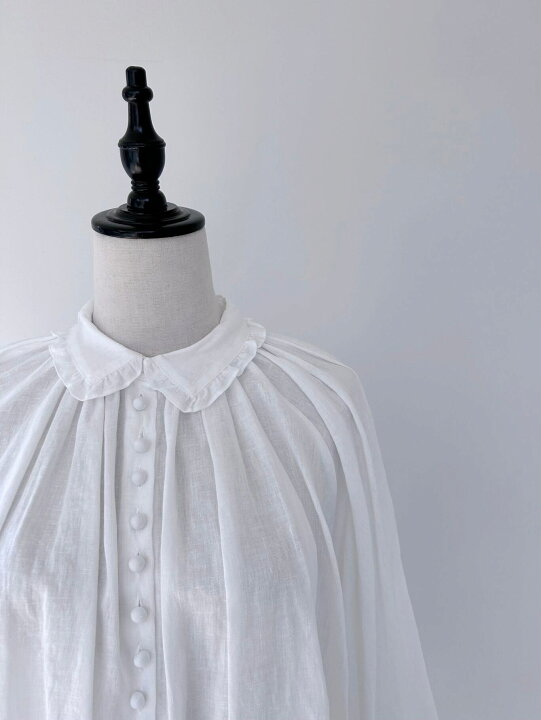 楽天市場】【Bilitis dix-sept ans】 Linen Gathered Shirts Blouse 