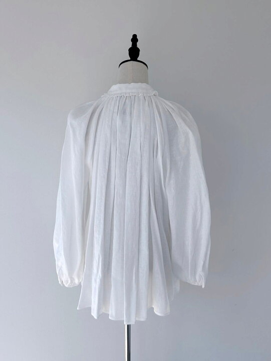 楽天市場】【Bilitis dix-sept ans】 Linen Gathered Shirts Blouse 