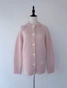 �yBilitis dix-sept ans�z Mohair Cardigan �r���e�B�X�E�f�B�Z�b�^�� ���w�A �J�[�f�B�K�� �E�[�� �H�D�� �j�b�g �N���[�l�b�N �g�� ���� Pale Pink Yellow Black 2914-651 KOKO