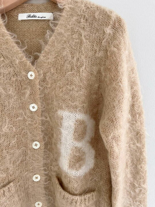 楽天市場】【Bilitis dix-sept ans】 Mohair Letterd Cardigan 
