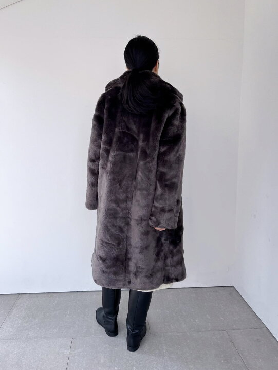 楽天市場】【Bilitis dix-sept ans】 Fake Fur Long Coat ビリティス 