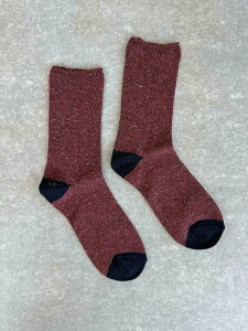 �yMARCOMONDE�z Wool Socks �}���R�����h �E�[���\�b�N�X �C�� �V���[�g�� ���{�� Brown SC20A-014 KOKO