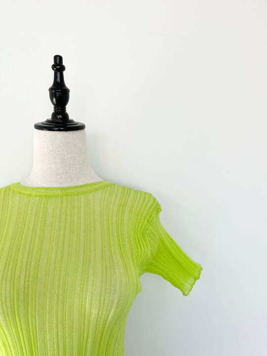 楽天市場】【WANDERUNG】 ワンデルング Sheer Ribbed Tops シアー リブ 