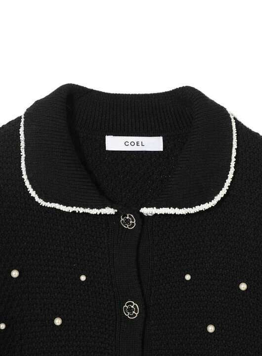 楽天市場】【COEL】 パールドットカーディガン コエル 羽織り ニット  