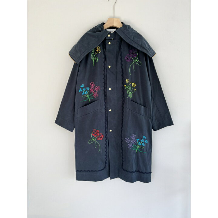 楽天市場】【MUVEIL】 フラワー刺繍コート MA224FC001 ミュベール Navy  