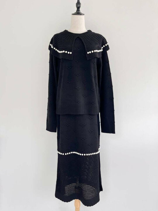 楽天市場】【MUVEIL】 パールニットプルオーバー MA233KSW001  