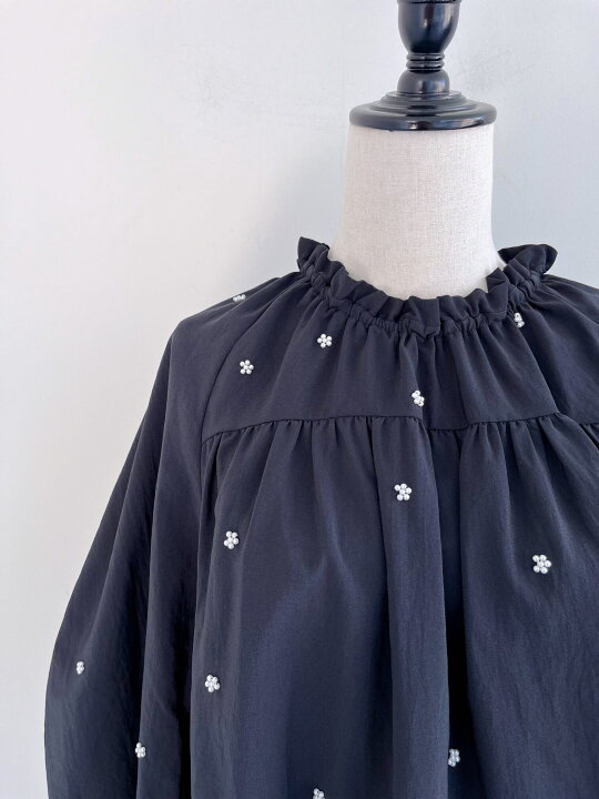 楽天市場】【MUVEIL】 パール刺繍ブラウス ミュベール フラワー 