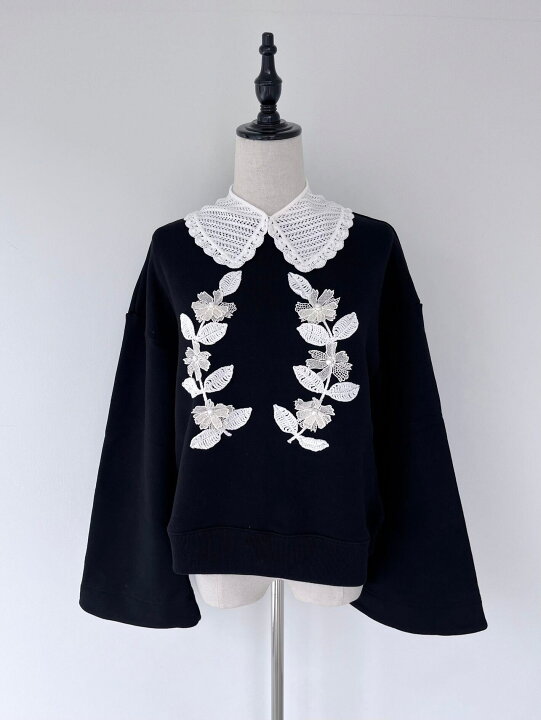 楽天市場】【MUVEIL】 カメオ刺繍裏毛プルオーバー ミュベール 