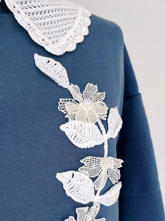 楽天市場】【MUVEIL】 カメオ刺繍裏毛プルオーバー ミュベール 