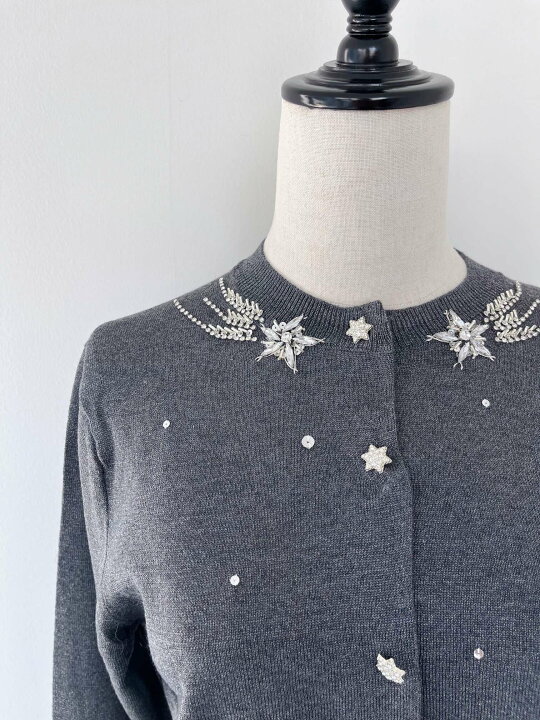 楽天市場】【MUVEIL】 星刺繍カーディガン ミュベール 羽織り トップス 