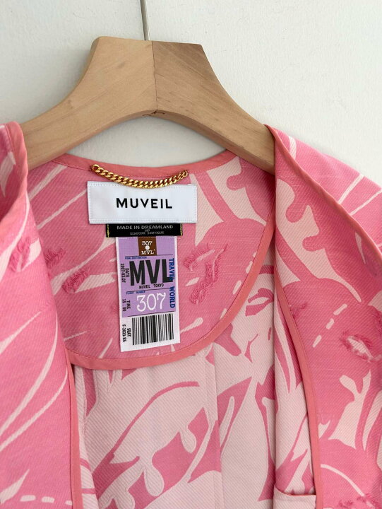 楽天市場】【MUVEIL】 フラワーミックスジャケット ミュベール 羽織り 
