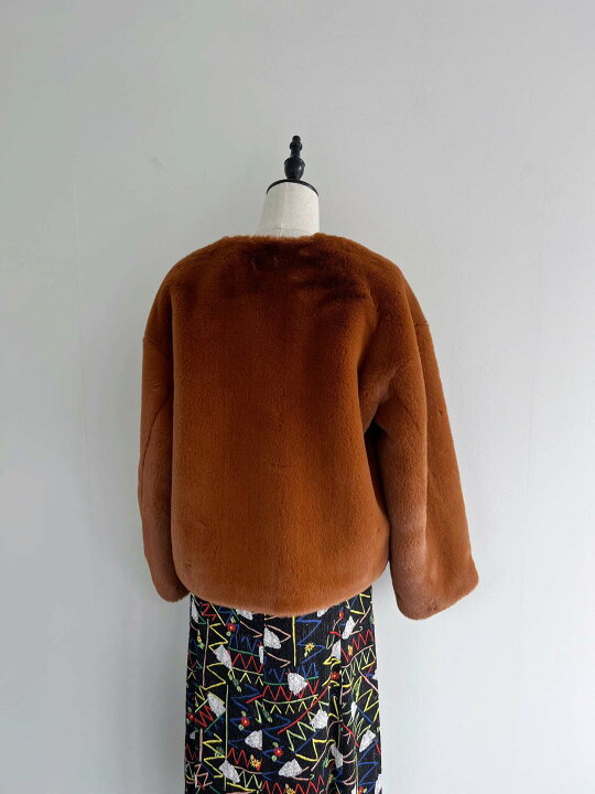 楽天市場】【MUVEIL】 フラワーファー刺繍ジャケット ミュベール 