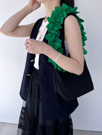 【HELOYSE】 lei of LOVE 2way shoulder bag エロイーズ ショルダーバッグ 個性的 Black Beige Green White マチつき H-287