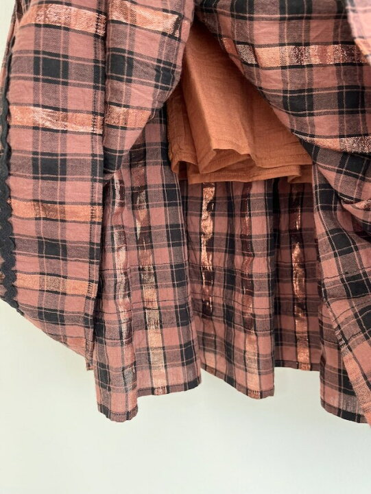 楽天市場】【Sara Mallika】 Cotton Check Shirring Skirt サラマリカ 