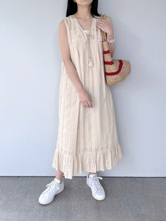 楽天市場】【Sara Mallika】 Lurex Stripe Mirror Emb Dress 