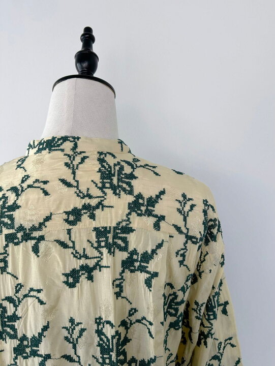 楽天市場】【Sara Mallika】 Rayon Jaquard Flower All Over Embridery