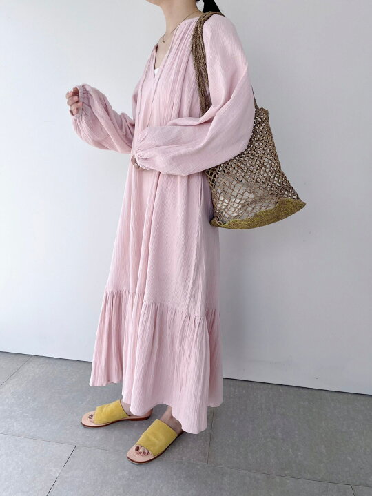 楽天市場】【Sara Mallika】 Cotton Gauze Long Dress サラマリカ 