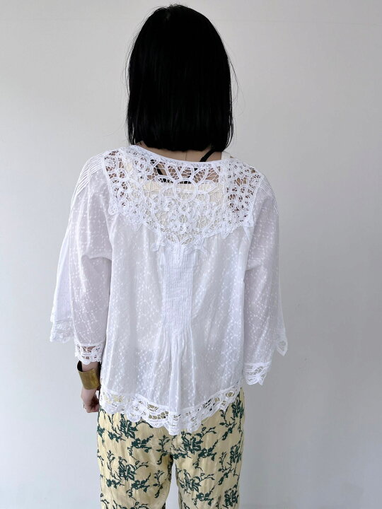 楽天市場】【Sara Mallika】 Cotton Batten Lace Top サラマリカ 