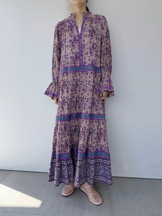 楽天市場】【Sara Mallika】 Cotton Jacquard Flower Print Frill 