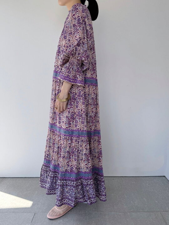 楽天市場】【Sara Mallika】 Cotton Jacquard Flower Print Frill 