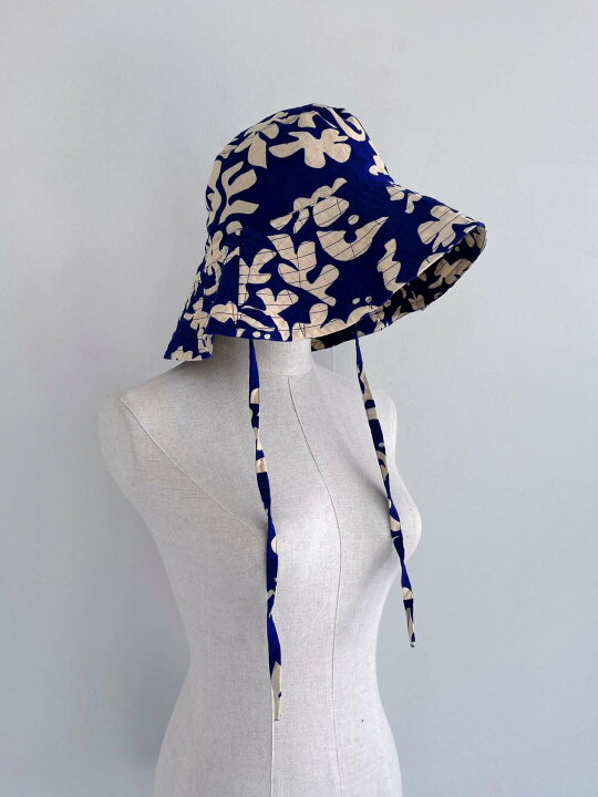 楽天市場】【Sara Mallika】 C.Linen Flower Print Hat サラマリカ 