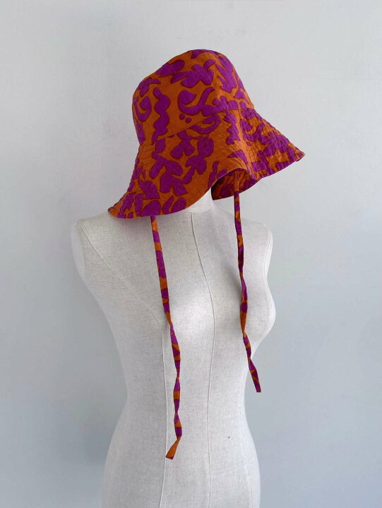 楽天市場】【Sara Mallika】 C.Linen Flower Print Hat サラマリカ 