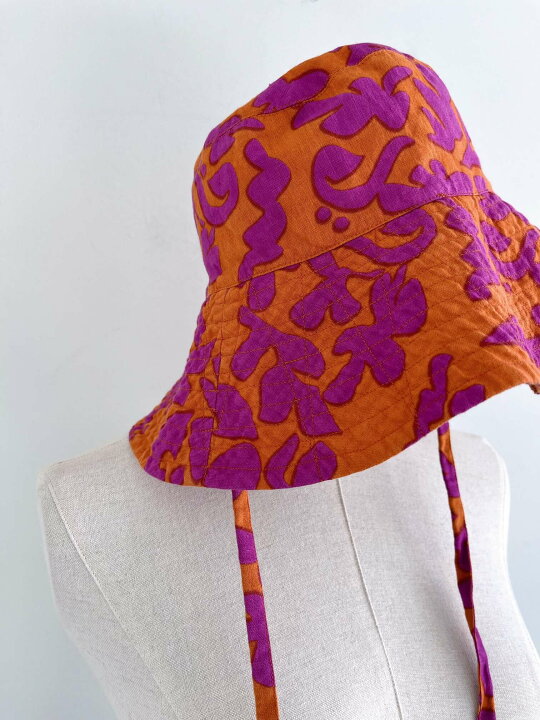 楽天市場】【Sara Mallika】 C.Linen Flower Print Hat サラマリカ 
