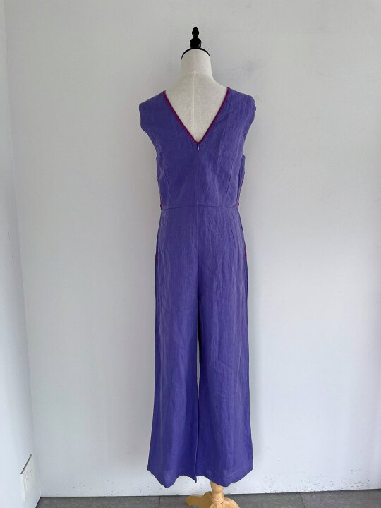 楽天市場】【Sara Mallika】 Cotton Linen Heavy Emb V Neck All In 