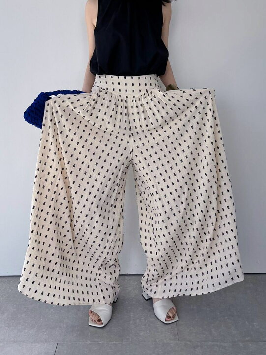 楽天市場】【Sara Mallika】 Cotton Cut Jqd Gather Pants サラマリカ  