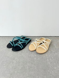 �ySOL SANA�z MATISSE SANDAL �\���T�i �}�e�B�X�T���_�� ���]�[�g �X�����O�o�b�N �C���|�[�g �V���[�Y ���U�[ �v �t���b�g�T���_�� Off White Oceanic Blue SS231S702N KOKO