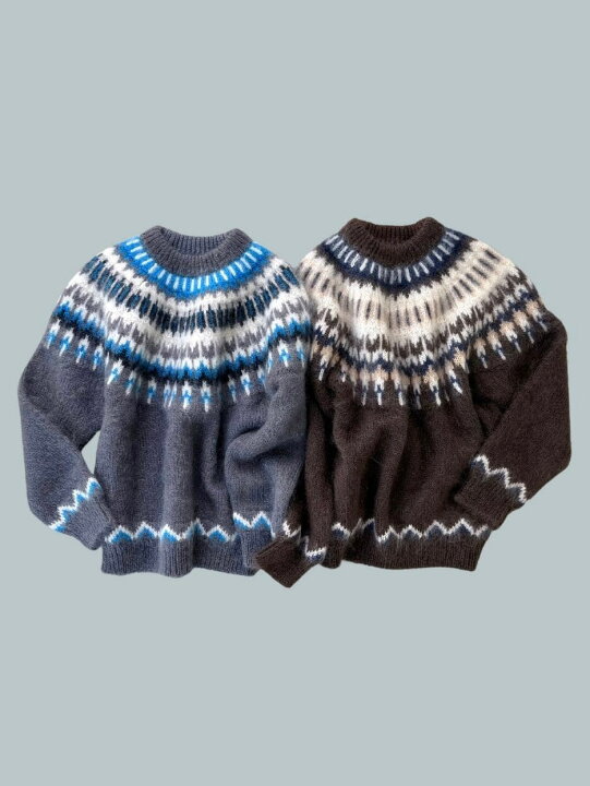楽天市場】【COOHEM】 MOHAIR WOOL NORDIC KNIT P/O コーヘン モヘア 