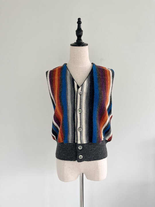 楽天市場】【COOHEM】 MULTI STRIPE KNIT VT コーヘン マルチ 