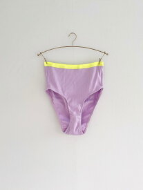 【WANDERUNG】 Cotton ribbed Shorts ワンデルング ショーツ バイカラー コットンリブ セットアップ ランジェリー L.Blue L.Purple D.Red