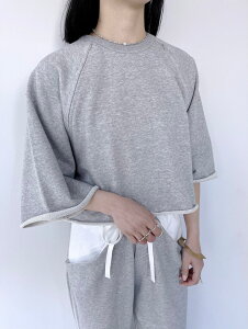 �yCaRouseLamBRa�z Bell Slv. Raglan Sweat �P���E�Y�����u�� �w�U�[�t���[�X �X�E�F�b�g �R�b�g�� �Z�b�g�A�b�v Oatmeal Gray 251-363 KOKO