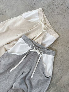 �yCaRouseLamBRa�z�@Dreap Pocket Pants �P���E�Y�����u�� �h���[�v �|�P�b�g �p���c �X�E�F�b�g �Z�b�g�A�b�v �E�G�X�g�S�� �R�b�g�� Oatmeal Gray 251-364 KOKO