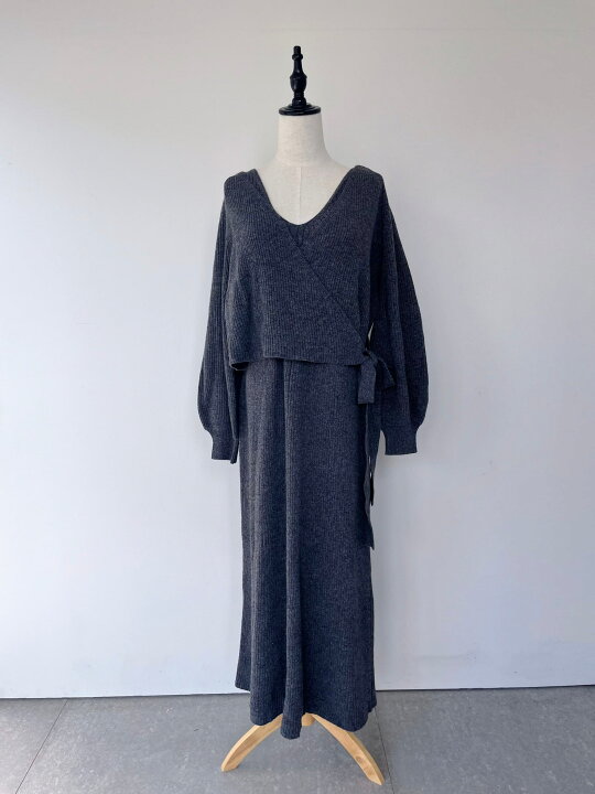 楽天市場】【CASA FLINE】 カシュクールカーディガンセットドレス 