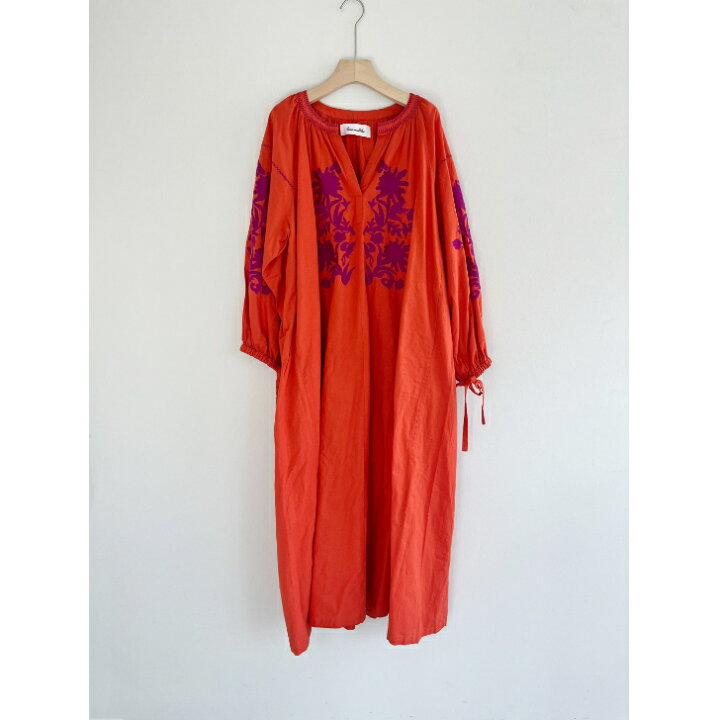 楽天市場】【Sara Mallika】 Cotton Linen Big Flower Embroidery 