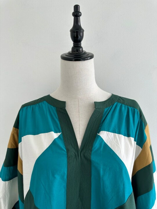 楽天市場】【Sara Mallika】 Cotton Triangle Patchwork Dress 