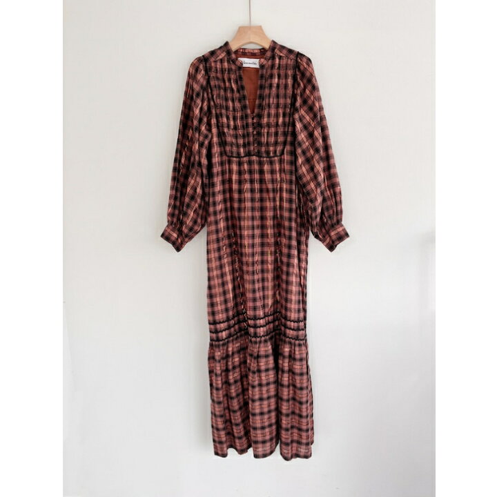 サラマリカCotton Block Pattern Dress 