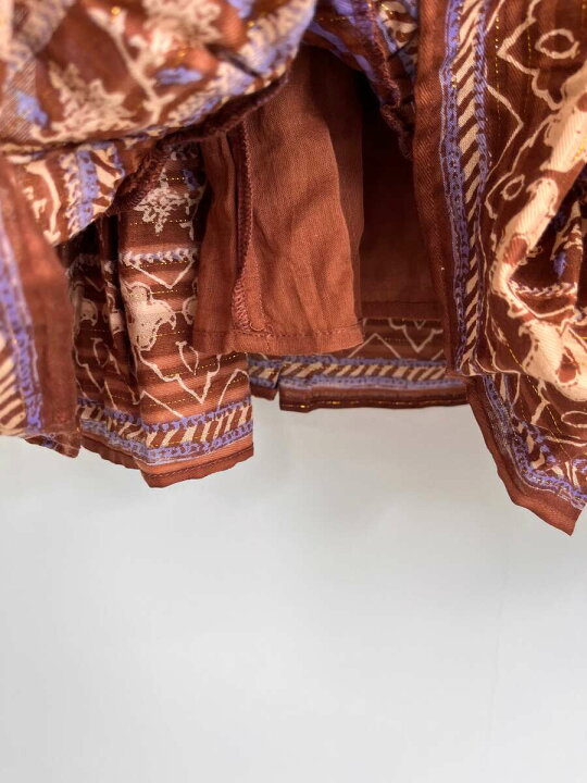 楽天市場】【Sara Mallika】 Cotton Stripe Ethnic Print Skirt  