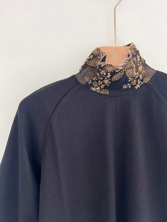 楽天市場】【LOKITHO】 EMB. HEM TOP ロキト LKC407-T1 リブニット 