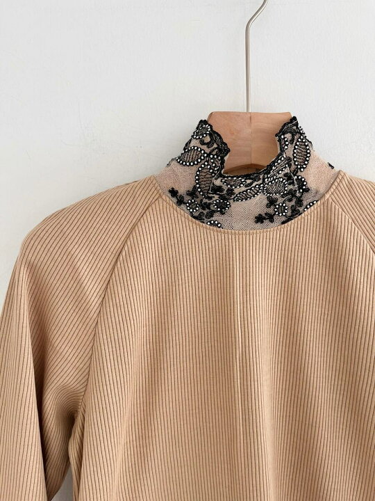 楽天市場】【LOKITHO】 EMB. HEM TOP ロキト LKC407-T1 リブニット 