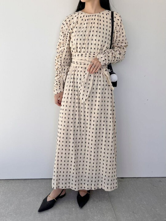 楽天市場】【Sara Mallika】 Cotton Cut Jqd Gather Dress サラマリカ 