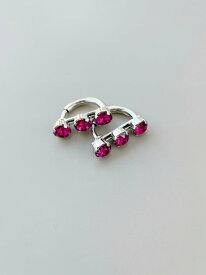 【petite robe noire】 Earring プティローブノア― イヤリング Pink アクセサリー PRN201261 レディース ビジュー シルバー KOKO