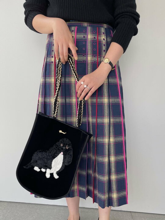 楽天市場】【MUVEIL】 チェックプリーツスカート MA232FS004  